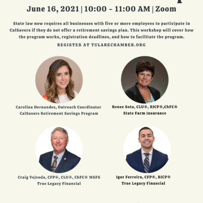 CalSavers Webinar on June 16 at 10 AM