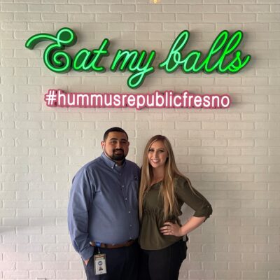 Hummus Republic Owners Steven and Chloe